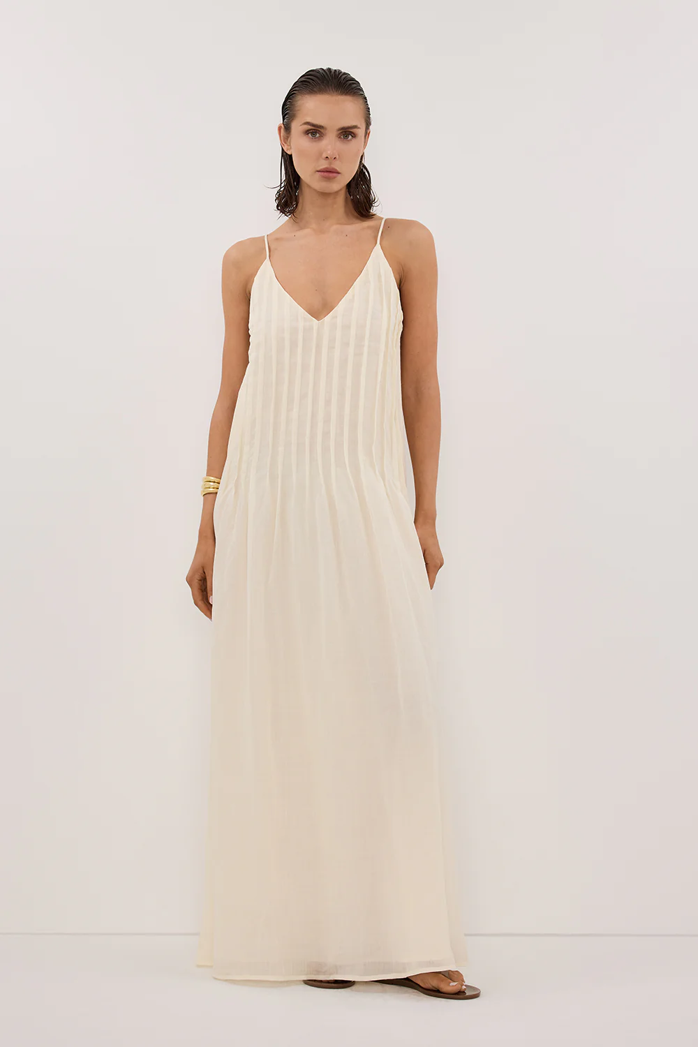 TAHLIA STRAW RAMIE MAXI DRESS - Yukikoi