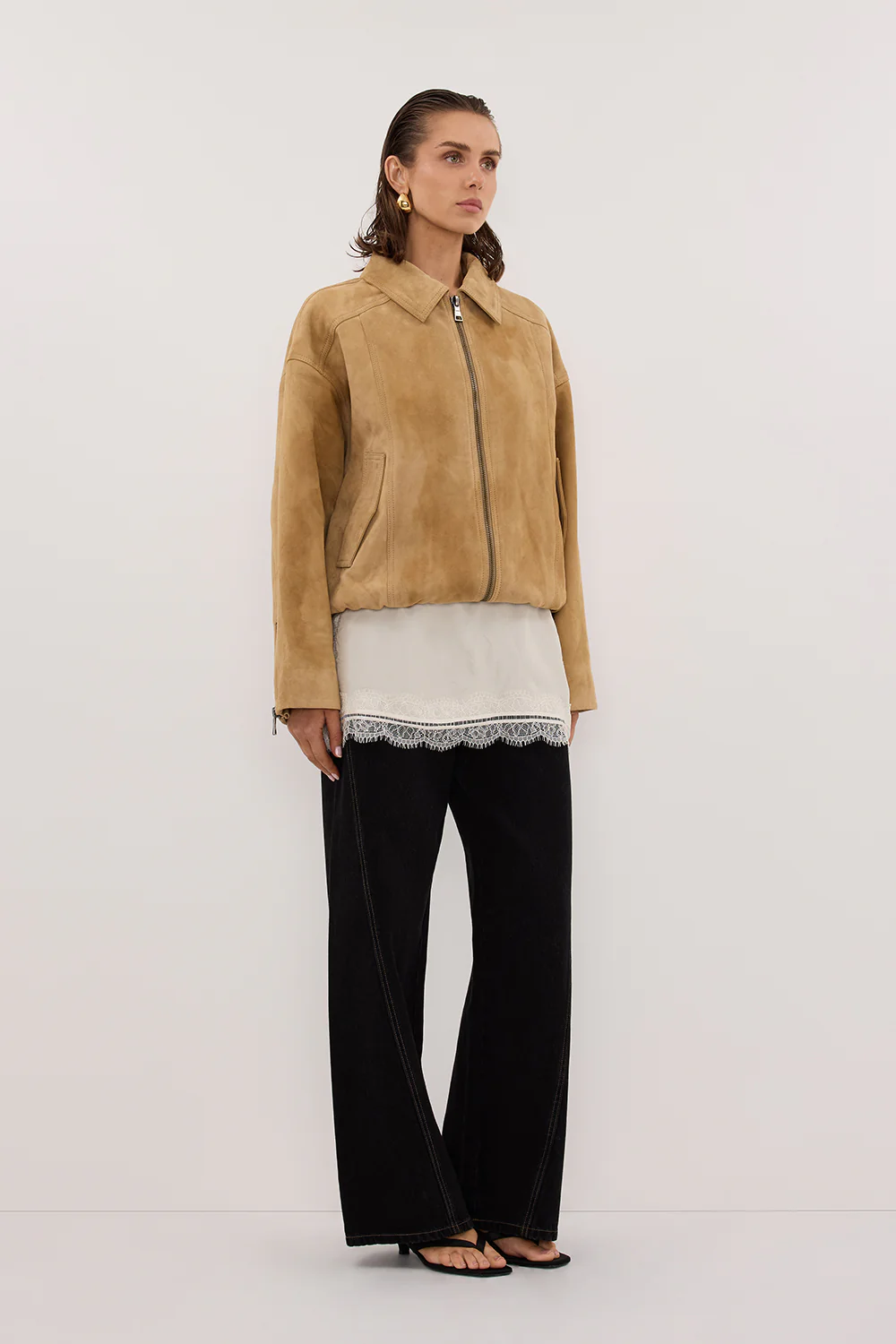 CARSON JET BLACK WIDE LEG JEAN - Yukikoi