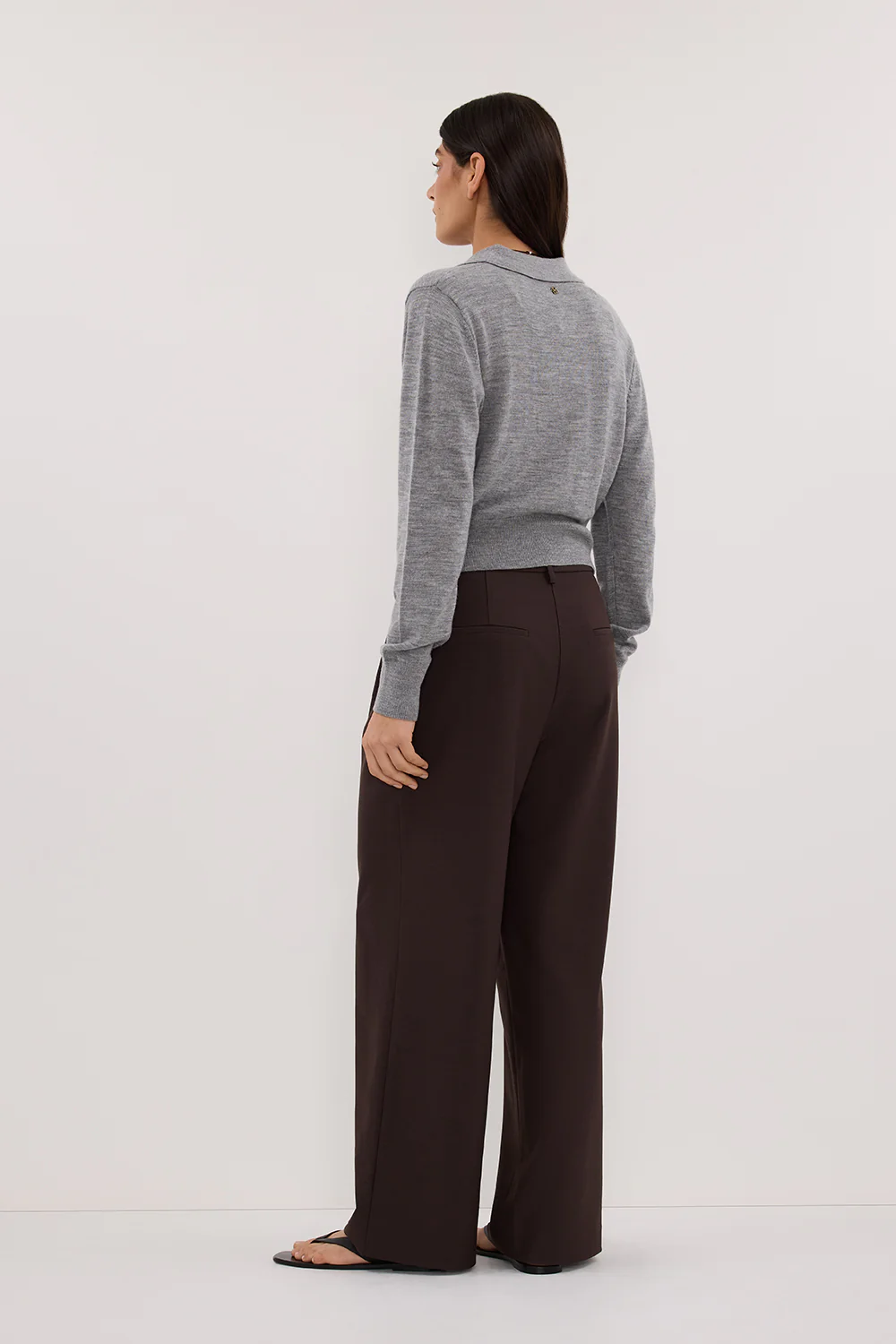 KYRA SILVER LONG SLEEVE MERINO WOOL CARDIGAN - Yukikoi