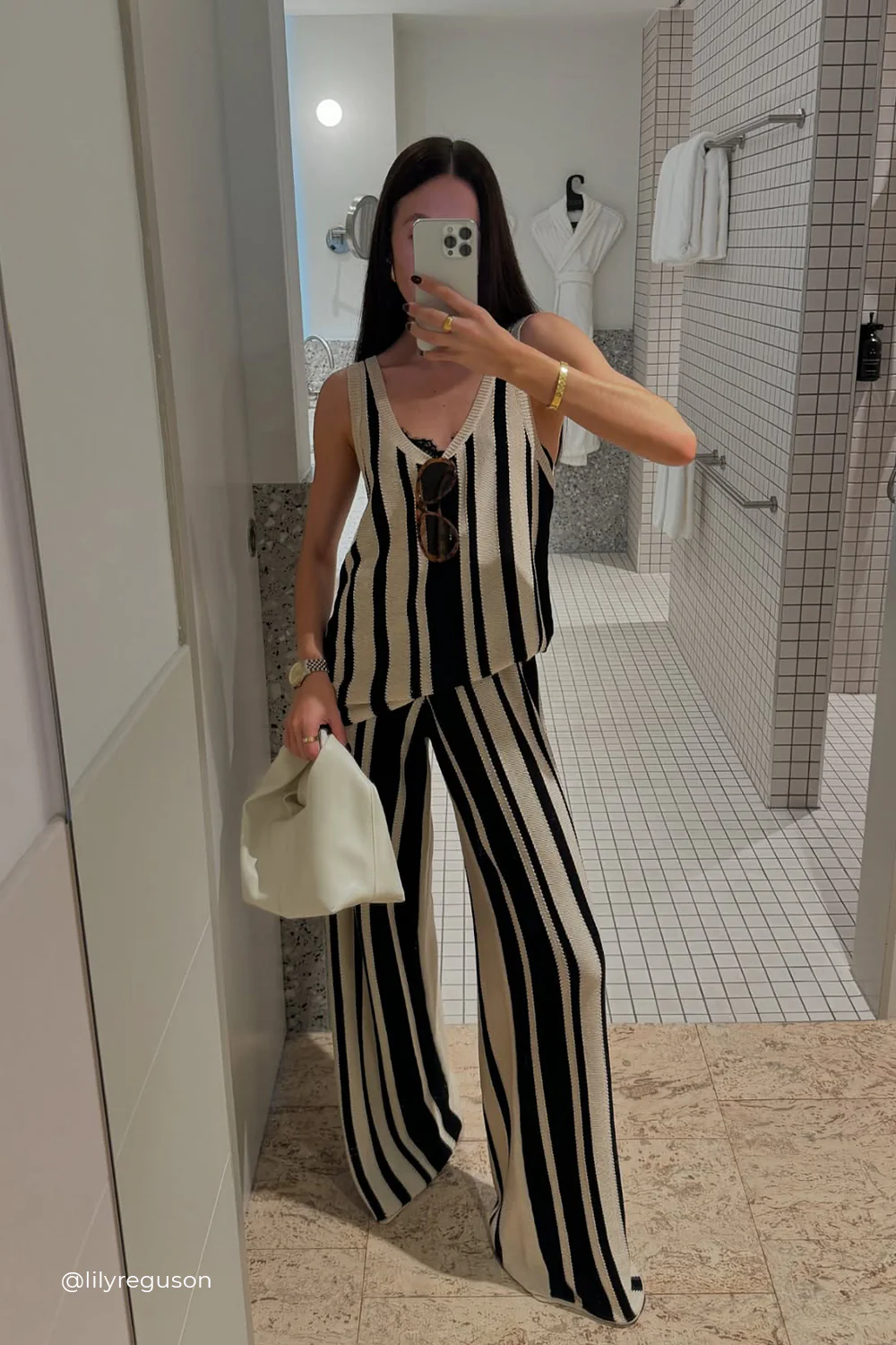 DELPHI STRIPE LONGLINE KNIT TUNIC - Yukikoi