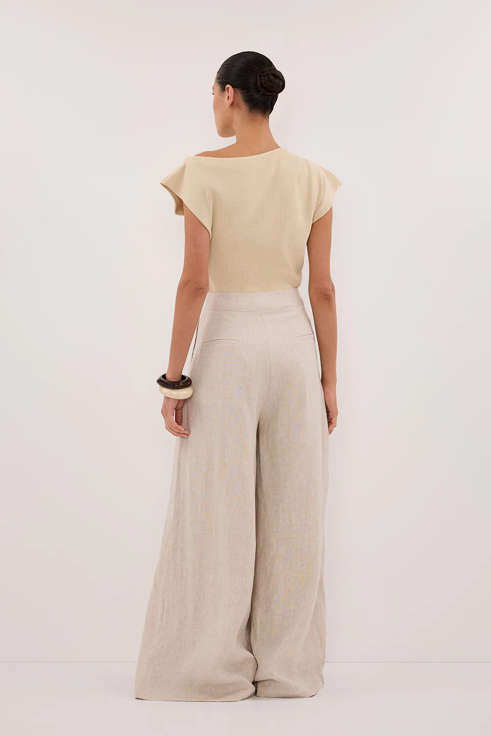 CODY NATURAL WIDE LINEN PANT - Yukikoi