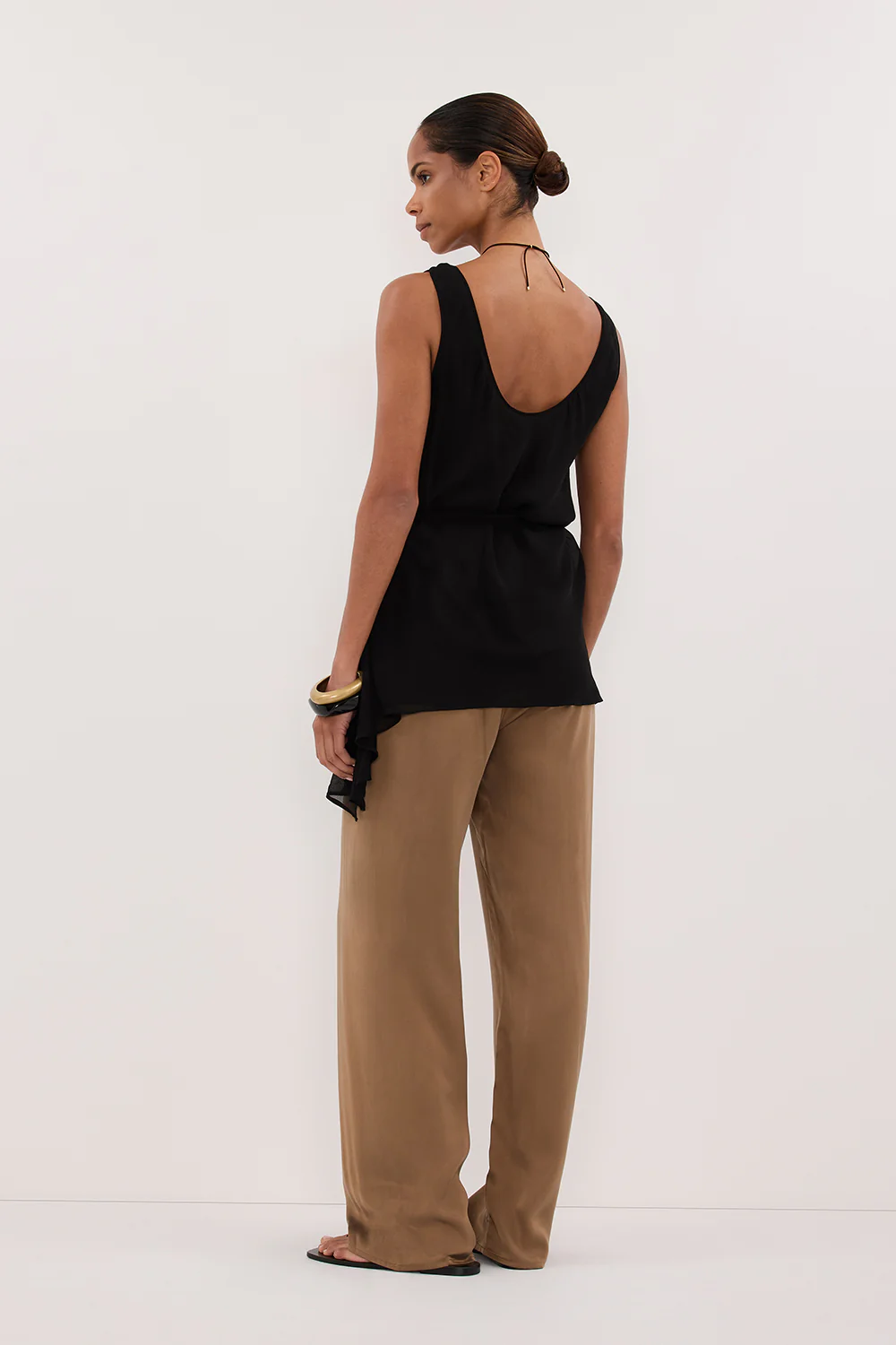 PERCY CHESTNUT SILK PANT - Yukikoi