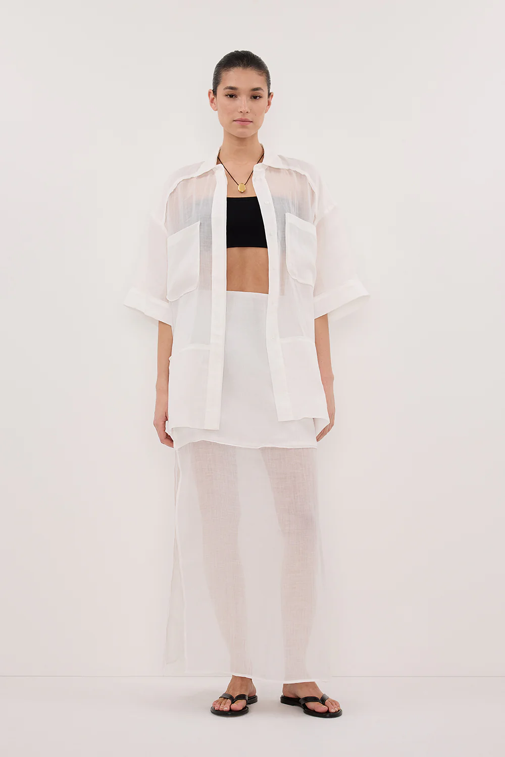KAI WHITE RAMIE RESORT SHIRT - Yukikoi