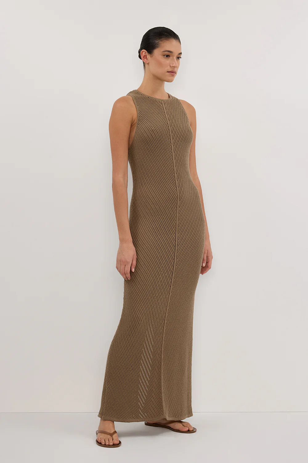 BLOOM OLIVE CROCHET MAXI DRESS - Yukikoi