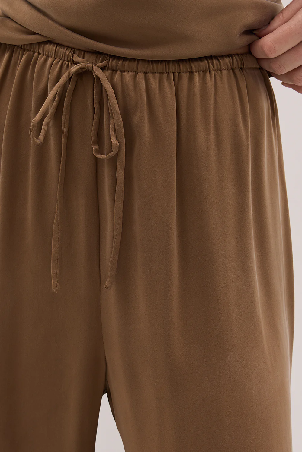 PERCY CHESTNUT SILK PANT - Yukikoi
