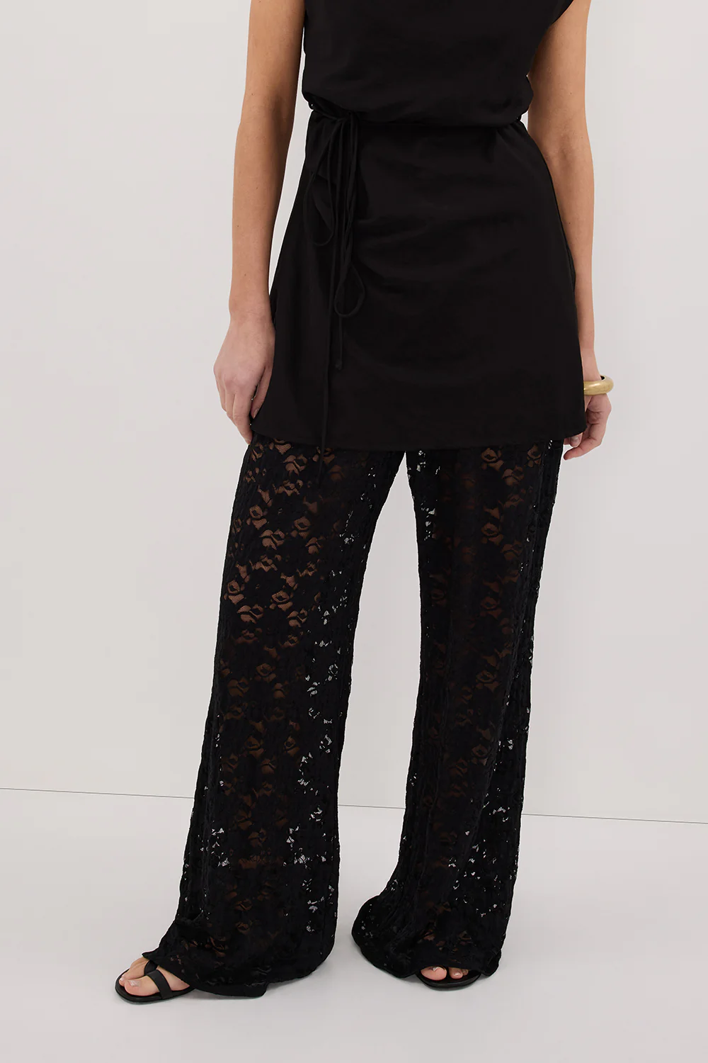 LOULA BLACK LACE PANT - Yukikoi