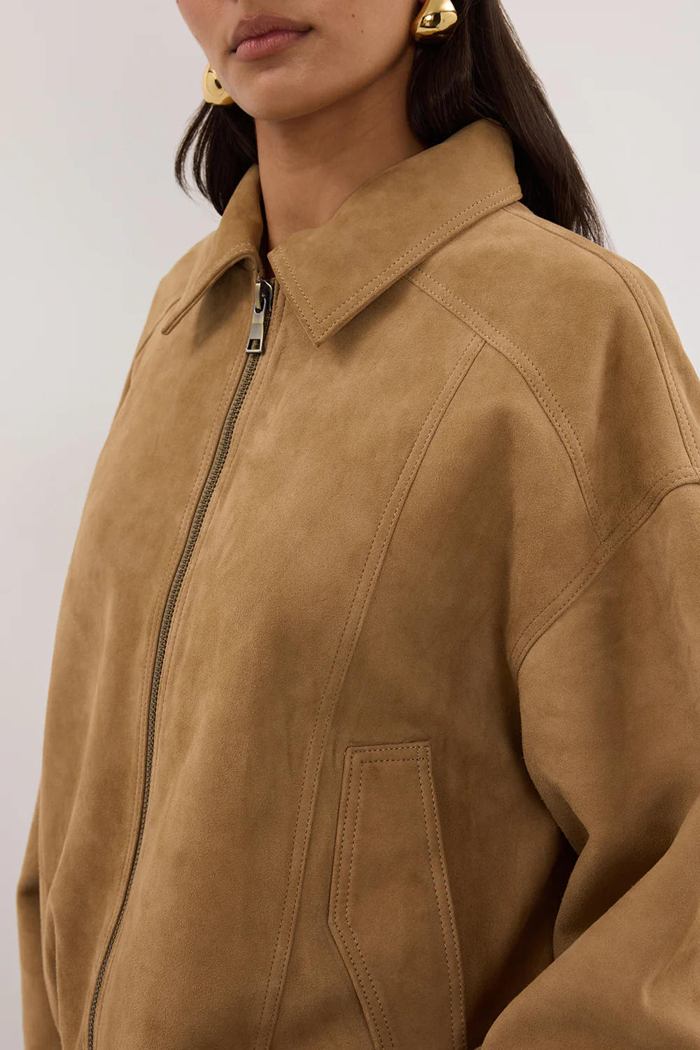 DENVER PAMPAS SUEDE LEATHER BOMBER JACKET - Yukikoi