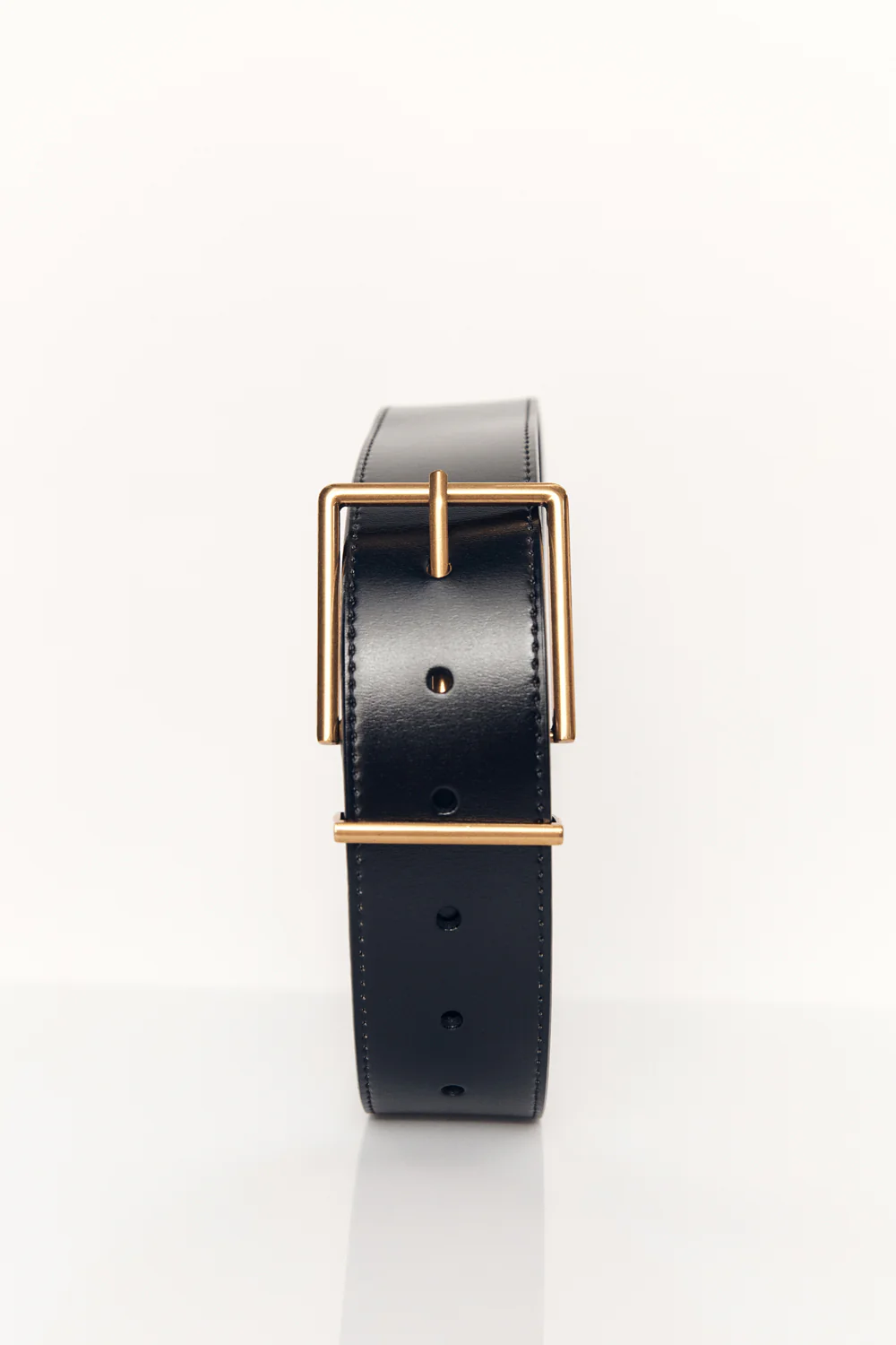 HUDSON BLACK LEATHER BELT - Yukikoi