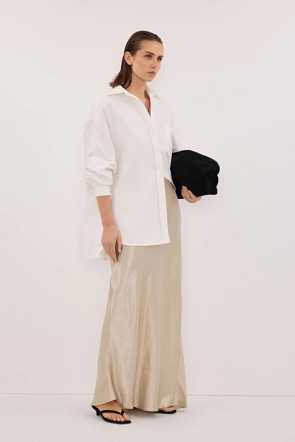 BREANNA PUMICE JACQUARD MAXI SKIRT - Yukikoi